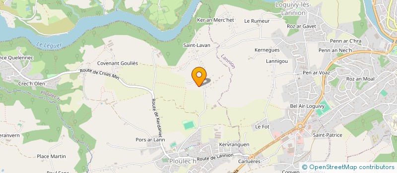 localisation de l'entreprise MONSIEUR PIERRE YVES GENTRIC  PLOULEC'H