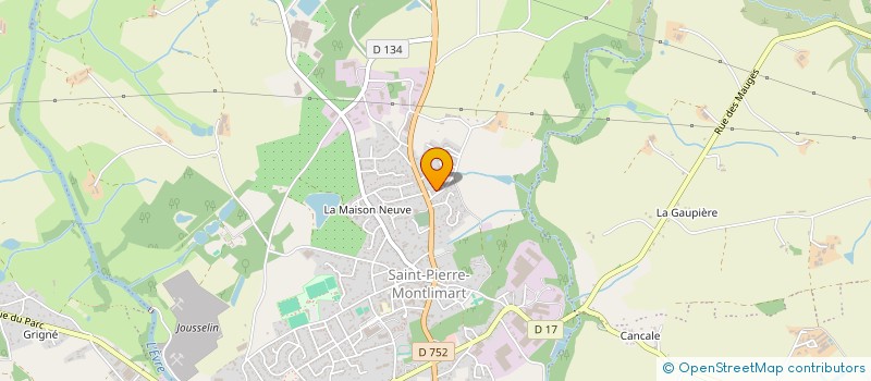 localisation de l'entreprise MONSIEUR PIERRE YVES GOINEAU à MONTREVAULT-SUR-EVRE