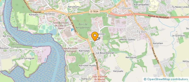 localisation de l'entreprise MONSIEUR PIERRE-YVES GOURHANNIC à QUIMPER