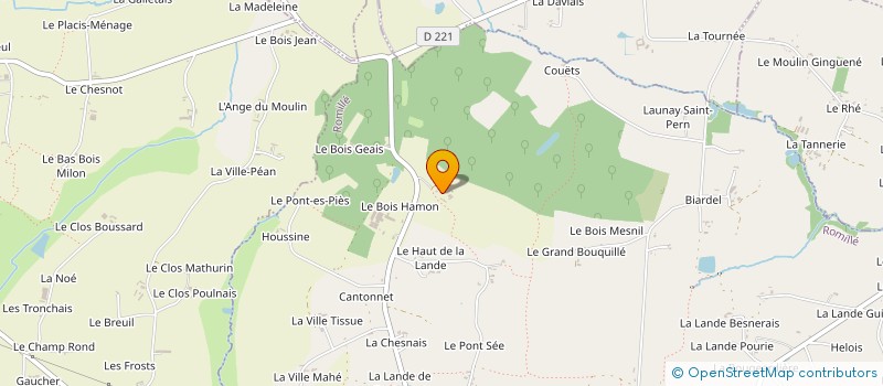 localisation de l'entreprise MONSIEUR PIERRE-YVES GOVIN  ROMILLE