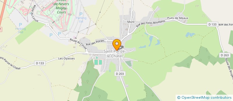 localisation de l'entreprise MONSIEUR PIERRE-YVES GUIOT  SAINT-PARIZE-LE-CHATEL