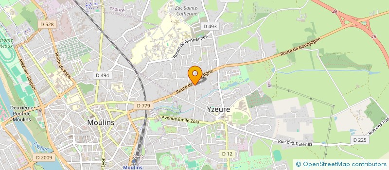 localisation de l'entreprise MONSIEUR PIERRE-YVES JAMES  YZEURE