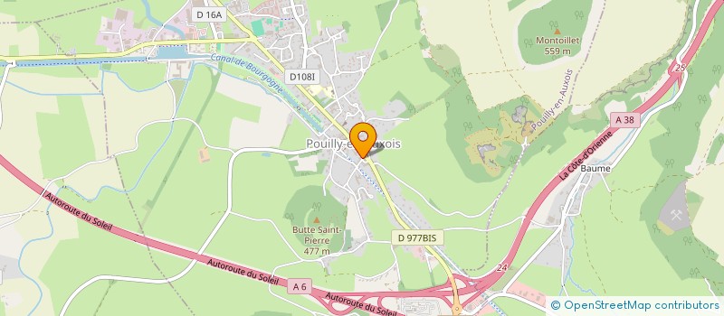 localisation de l'entreprise MONSIEUR PIERRE-YVES JEANNIN  POUILLY-EN-AUXOIS