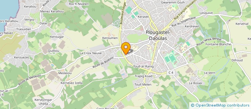 localisation de l'entreprise MONSIEUR PIERRE YVES JEZEQUEL  PLOUGASTEL-DAOULAS