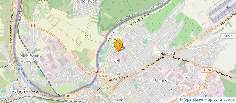 localisation de l'entreprise MONSIEUR PIERRE YVES JOEL KULAS  SARREGUEMINES