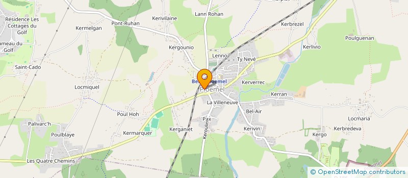 localisation de l'entreprise MONSIEUR PIERRE YVES KERGOZIEN  PLOEMEL