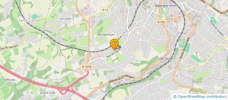 localisation de l'entreprise MONSIEUR PIERRE-YVES LAMARRE  VOIRON