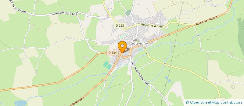 localisation de l'entreprise MONSIEUR PIERRE-YVES LANDRIERE  SOUVIGNY