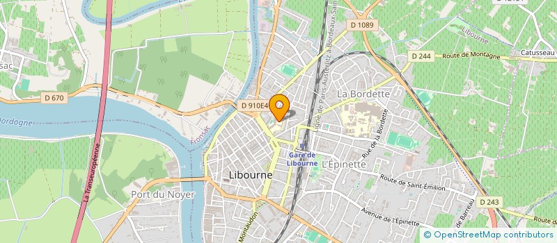 localisation de l'entreprise MONSIEUR PIERRE-YVES LARS  LIBOURNE