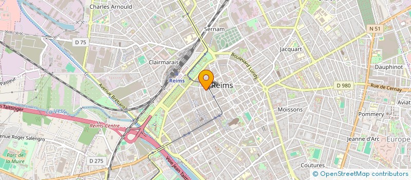 localisation de l'entreprise MONSIEUR PIERRE-YVES LAUGIER  REIMS