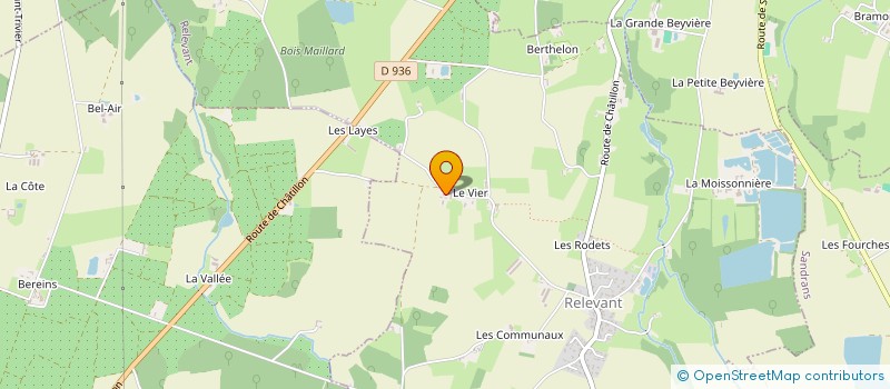 localisation de l'entreprise MONSIEUR PIERRE-YVES LAUMAIN  SAINT-TRIVIER-SUR-MOIGNANS