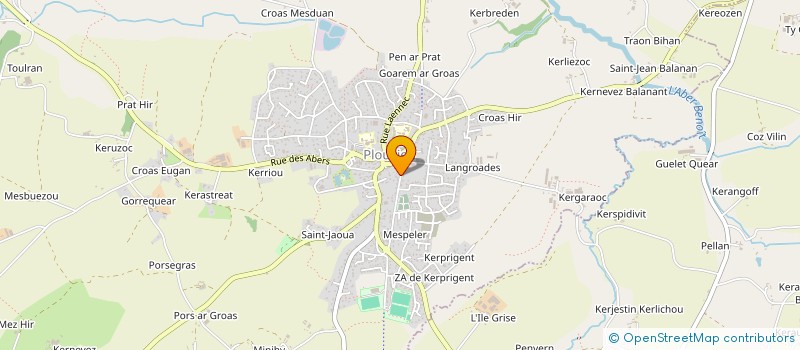 localisation de l'entreprise MONSIEUR PIERRE YVES LE VERN  PLOUVIEN