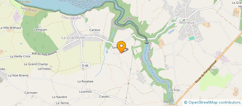 localisation de l'entreprise MONSIEUR PIERRE-YVES LORANT  HILLION