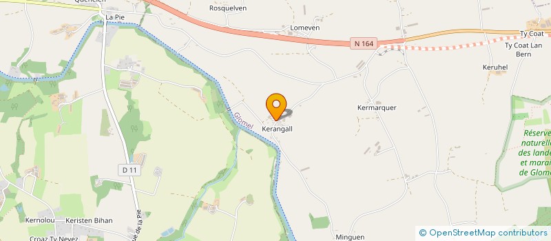 localisation de l'entreprise MONSIEUR PIERRE-YVES MAHE  GLOMEL