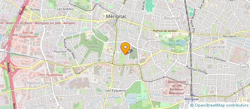 localisation de l'entreprise MONSIEUR PIERRE-YVES MAHE  MERIGNAC