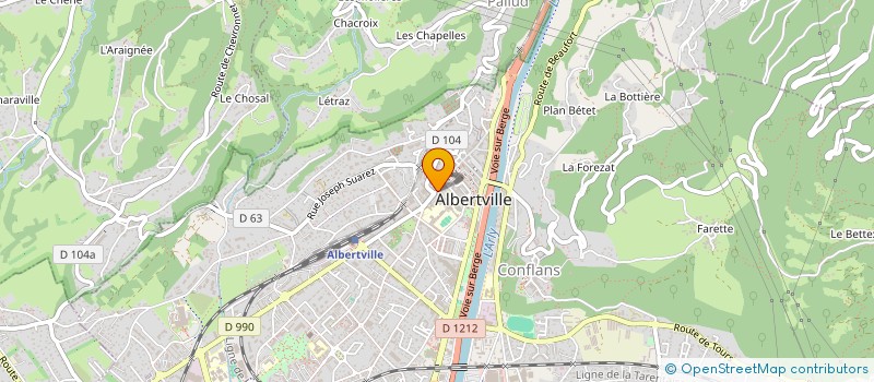 localisation de l'entreprise MONSIEUR PIERRE YVES MANIGLIER  ALBERTVILLE