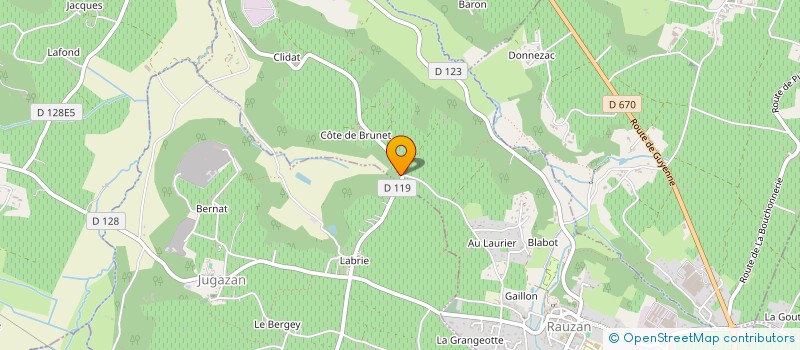 localisation de l'entreprise MONSIEUR PIERRE-YVES MARMOUNIER  RAUZAN