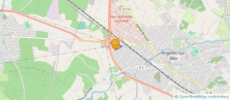 localisation de l'entreprise MONSIEUR PIERRE-YVES MAURICE  ARGELES SUR MER