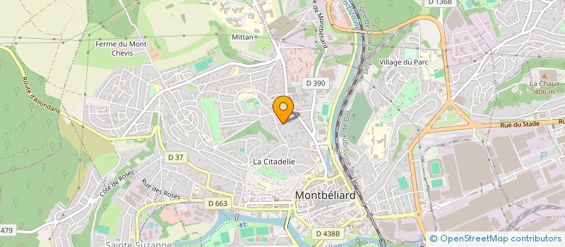 localisation de l'entreprise MONSIEUR PIERRE-YVES MAURIES  MONTBELIARD