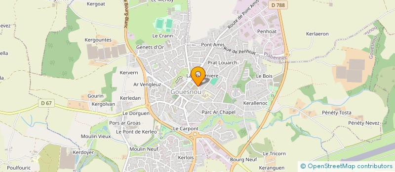 localisation de l'entreprise MONSIEUR PIERRE-YVES MORVAN à GOUESNOU