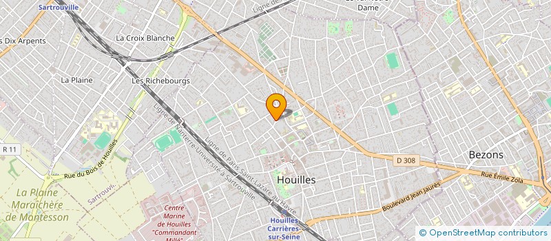 localisation de l'entreprise MONSIEUR PIERRE YVES MOULARD  HOUILLES