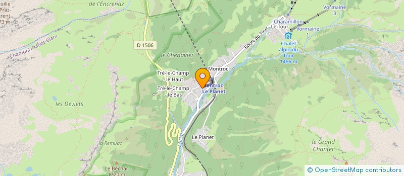 localisation de l'entreprise MONSIEUR PIERRE-YVES MOUTIN  CHAMONIX-MONT-BLANC