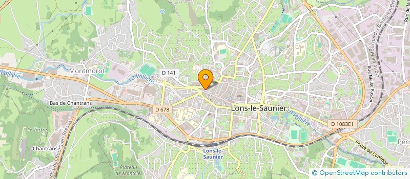 localisation de l'entreprise MONSIEUR PIERRE YVES PERRIER à LONS-LE-SAUNIER