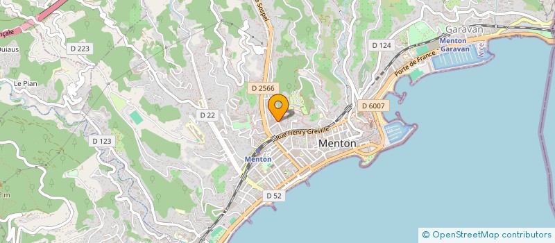 localisation de l'entreprise MONSIEUR PIERRE-YVES PLANA à MENTON