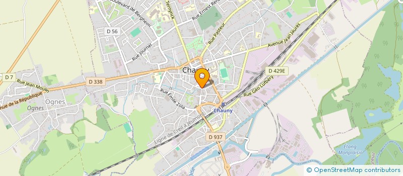 localisation de l'entreprise MONSIEUR PIERRE-YVES PLATEAUX  CHAUNY