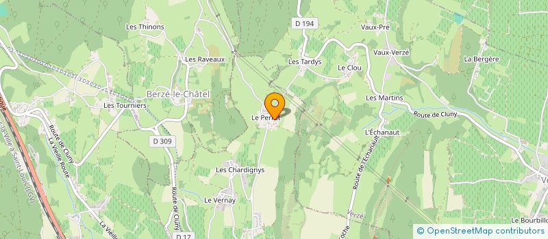 localisation de l'entreprise MONSIEUR PIERRE YVES PONCET  BERZE-LA-VILLE