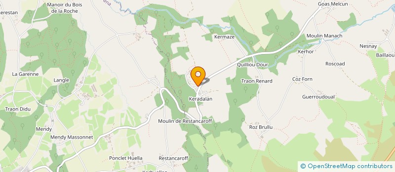 localisation de l'entreprise MONSIEUR PIERRE-YVES POSTIC  PLOUNEOUR-MENEZ