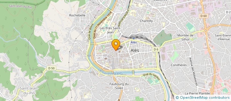 localisation de l'entreprise MONSIEUR PIERRE YVES RACAUD  ALES