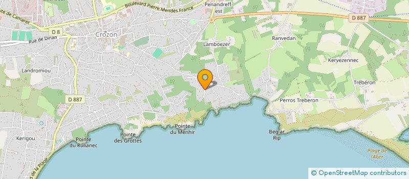 localisation de l'entreprise MONSIEUR PIERRE-YVES RAGUENEZ  CROZON