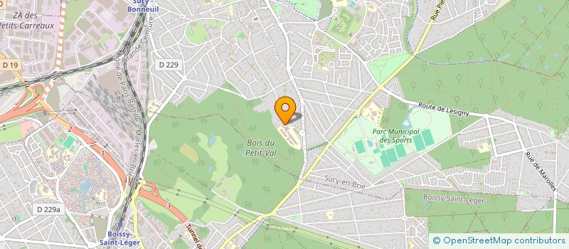 localisation de l'entreprise MONSIEUR PIERRE-YVES SALINIERE  SUCY-EN-BRIE