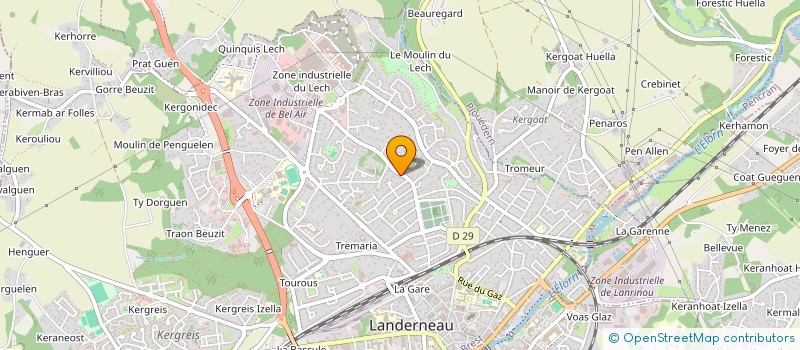 localisation de l'entreprise MONSIEUR PIERRE-YVES SILLON-LOREDON  LANDERNEAU