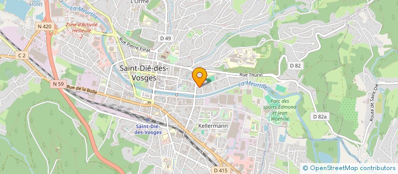 localisation de l'entreprise MONSIEUR PIERRE YVES SIMON  SAINT-DIE-DES-VOSGES