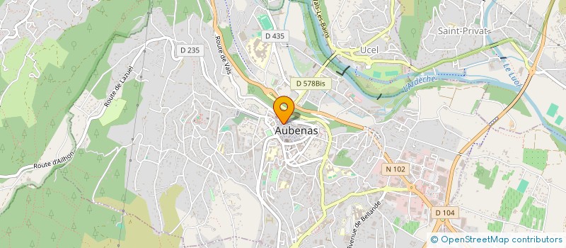 localisation de l'entreprise MONSIEUR PIERRE YVES THOMAS à AUBENAS