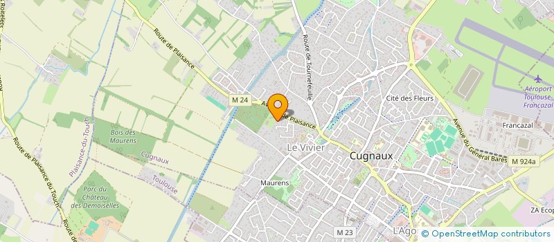 localisation de l'entreprise MONSIEUR PIERRE-YVES TONDEUR  CUGNAUX