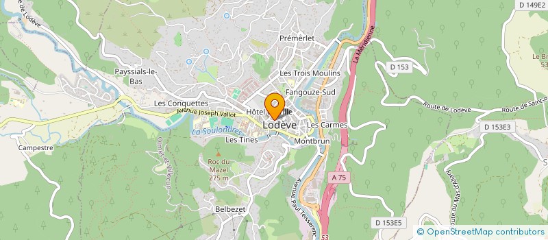 localisation de l'entreprise MONSIEUR PIERRE-YVES TRANO à LODEVE