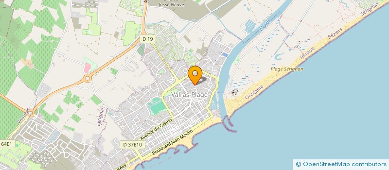 localisation de l'entreprise MONSIEUR PIERRE ZAIDIN  VALRAS-PLAGE