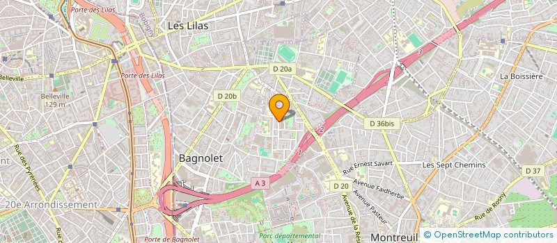localisation de l'entreprise MONSIEUR PIERRE ZENZIUS à BAGNOLET