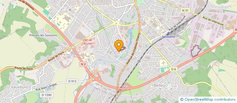 localisation de l'entreprise MONSIEUR PIERRE ZERLINE à SOISSONS