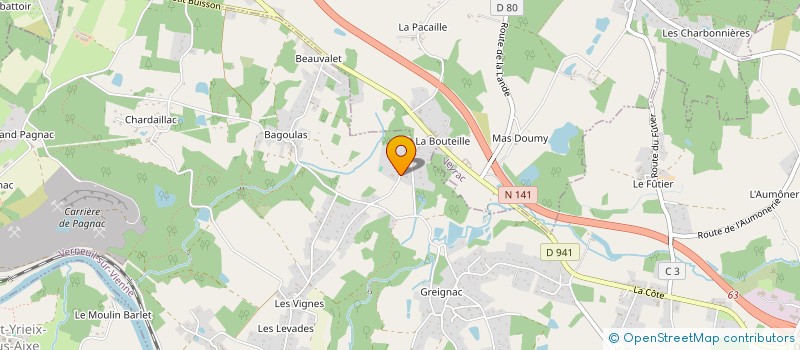 localisation de l'entreprise MONSIEUR PIERRE ZIELENKIEWICZ  VERNEUIL-SUR-VIENNE