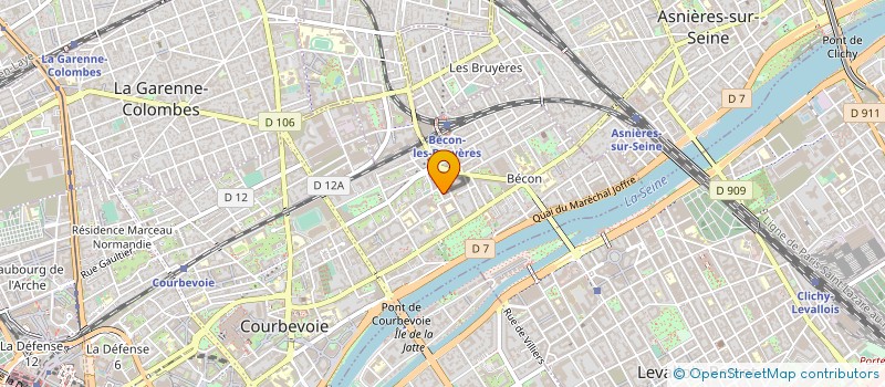 localisation de l'entreprise MONSIEUR PIERREJEAN BOURGEAIS à COURBEVOIE