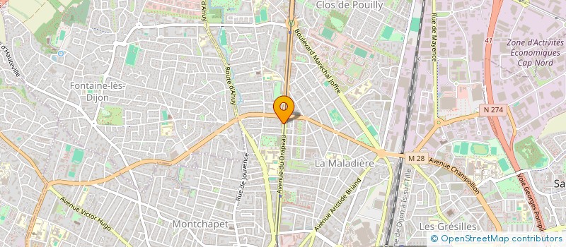 localisation de l'entreprise MONSIEUR PIERRIC CHAVETIAS à DIJON