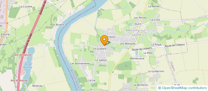 localisation de l'entreprise MONSIEUR PIERRIC CHEVET à MESSIMY-SUR-SAONE