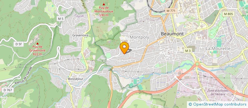 localisation de l'entreprise MONSIEUR PIERRIC GERVRAUD  BEAUMONT