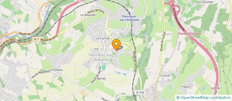localisation de l'entreprise MONSIEUR PIERRIC LE GUEZIEC à FLEURIEUX-SUR-L'ARBRESLE