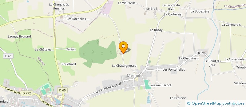 localisation de l'entreprise MONSIEUR PIERRIC LEJOP  MERNEL