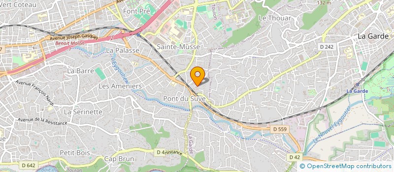 localisation de l'entreprise MONSIEUR PIERRIC REVEST  TOULON